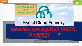 Pivotal Cloud Foundry #6 || The manifest file in PCF || cf push with Manifest.yml || Green Learner screenshot 4