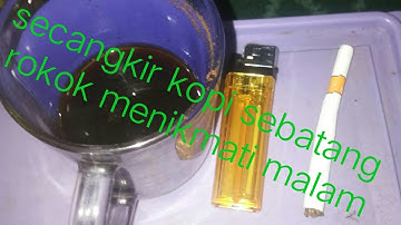 secangkir kopi sebatang rokok menikmati malam 😁😙🤩