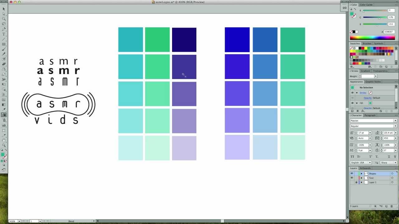 Дизайн логотипа 3 — ASMR