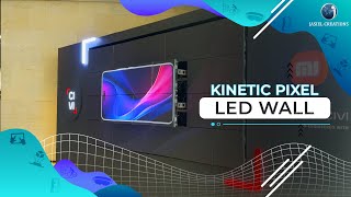 Kinetic Pixel LED Wall | mi Mobile Launch | Kinetic Dynamic Displays