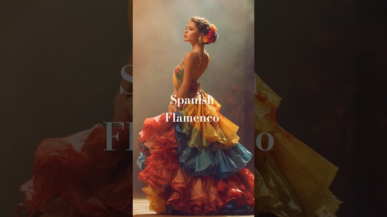 Spanish Flamenco Dress: Stage Dance ✦ Midjourney Video