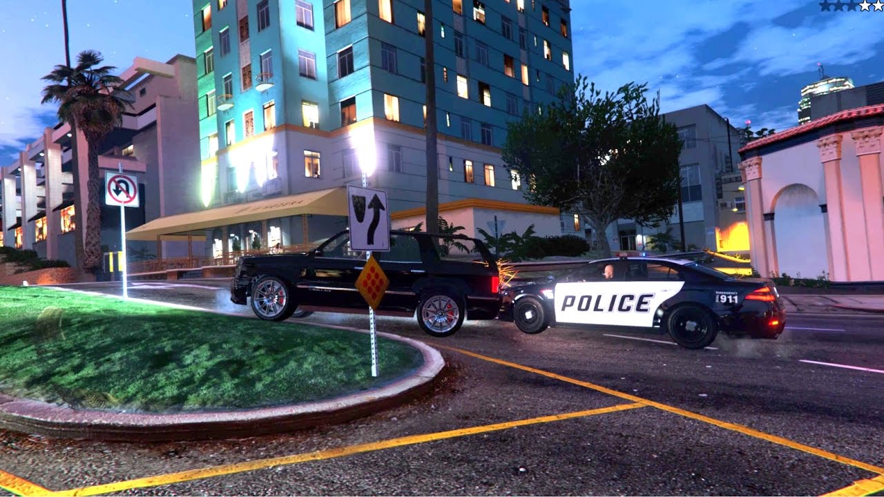 Dash Cam Video - Police chase at night - YouTube