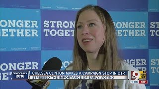 Chelsea Clinton makes campaign stop in Over-the-Rhine on mom's birthday Wealth