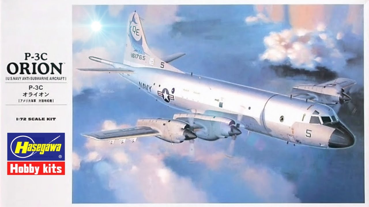 PREVIEW HASEGAWA 1/72 LOCKHEED P-3C ORION - YouTube