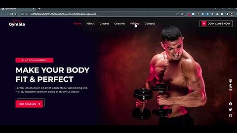 Responsive Landing Page of GYM Website by using HTML, CSS, & JavaScript | By Tony web & Graphics
