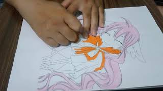 Coloring Pages Girl With Pink Hair 3   Big Sky Elegy