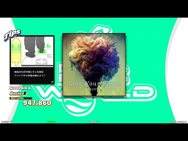 『yorepon』です DDR WORLD】 Lose Your Sense ZxNX 【DOUBLE Basic9】 SPEED57-114-228