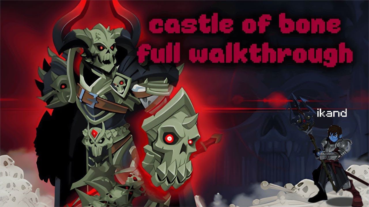 AQW - castle of bone full walkthrough - /join bonecastle