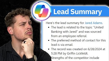 How to Setup Copilot Lead Summaries | D365 Sales
