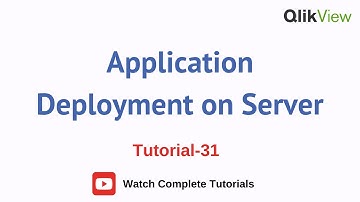 How to Deploy the Application on Server| QlikView Server & Publisher Tutorials 31