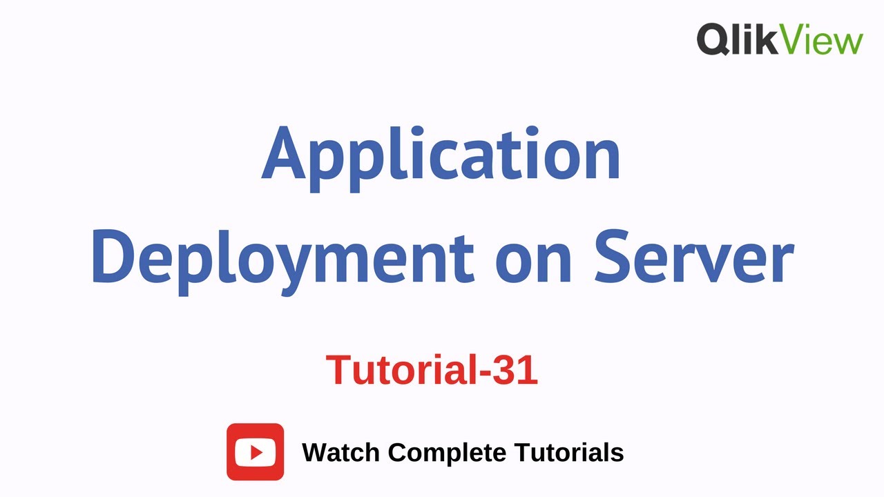 How to Deploy the Application on Server| QlikView Server & Publisher Tutorials 31