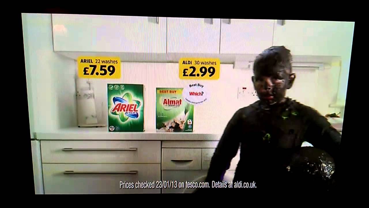 Aldi washing powder ad YouTube