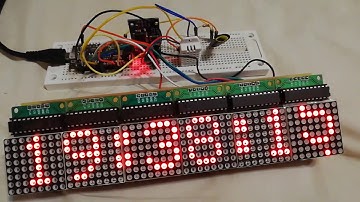 LED matrix clock with ESP8266 (5)