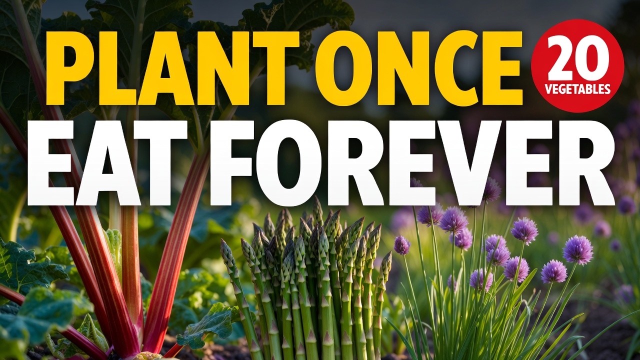 These 20 vegetables Grow Like Fruit TREES! Plant Once, Eat Forever!