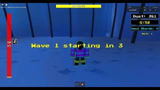 trying to beat dust sans at low level in undertale wave rush