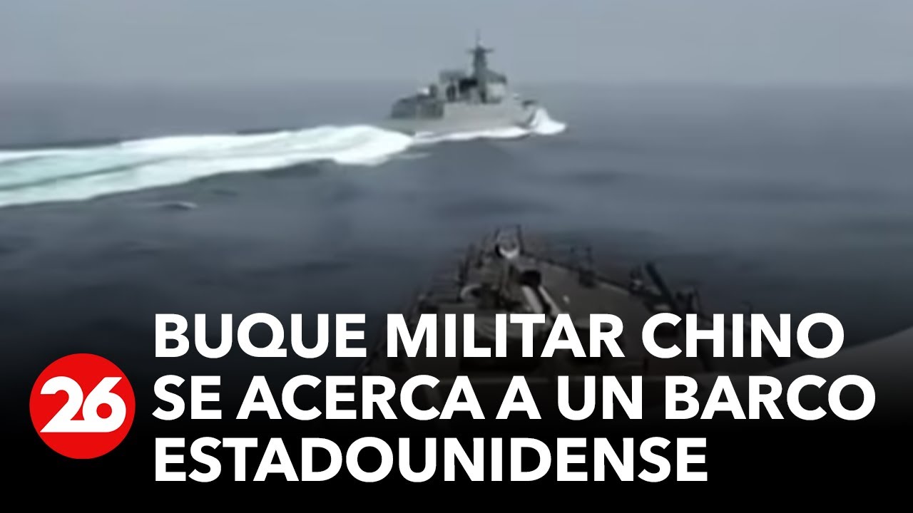 Buque militar chino se acerca a un barco estadounidense en el estrecho de Taiwán | 