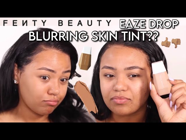 New Fenty Beauty Blurring Skin Tint Eaze Drop Review Demo Jazminekiah Youtube