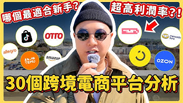 【全球前30跨境電商平台點評】哪個最適合新手？哪個潛力最大？這個小眾地區平台賣家利潤率竟然這麼高?!