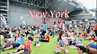 [4K] NYC Walk What it's like at World Cup Watch Party at Pier 86 & Rockefeller Center! #nyc #hotspot