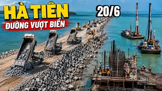 Đường Vượt Biển Hà Tiên Hôm Nay Nâng Cao Mặt Đường Kè Chắn Sóng