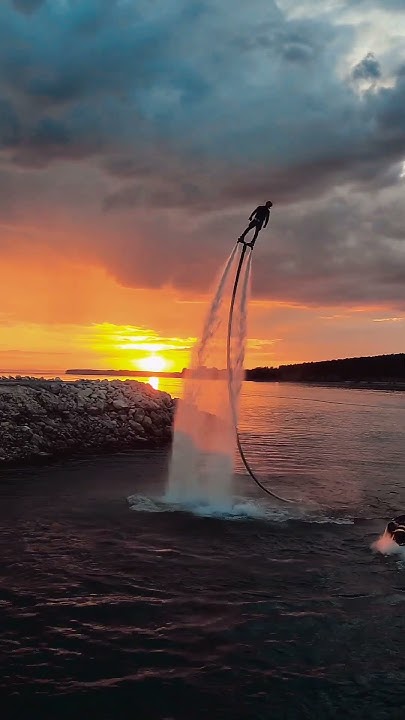 Гидрофлайт на закате. Hydroflight at sunset. - YouTube