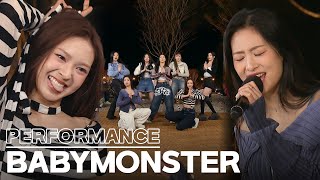 [Knowing Bros] BABYMONSTER Performance Compilation😈 SHEESH + I AM THE BEST + Dangerously + DINOSAUR
