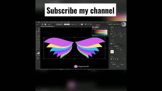 SKETCHUP IT | Illustrator Tutorial design a Cool  Wings | illustrator tutorial #Short #ytshort