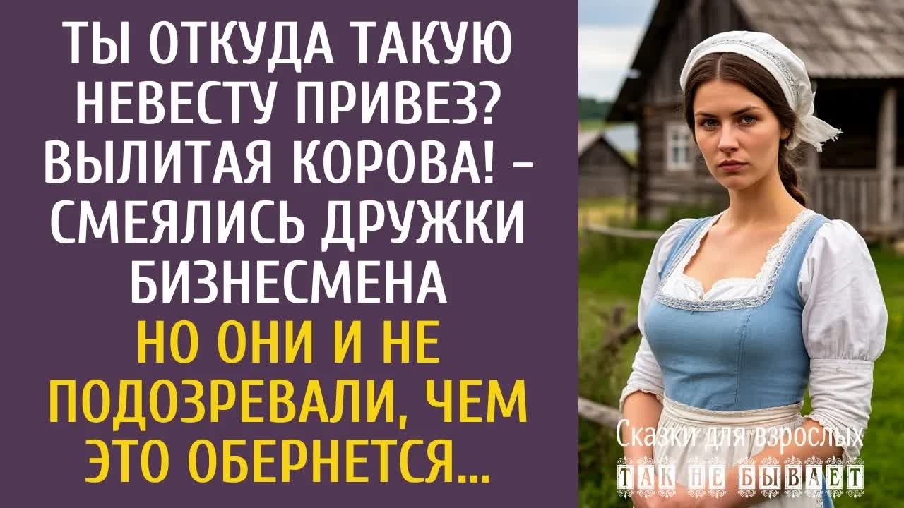 Ты откуда такую невесту привез？ Вылитая корова! - смеялись дружки богача… Но они и не подозревали…