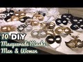 DIY: 10 Masquerade Mask tutorials for Men and Women | Easy and Quick DIY