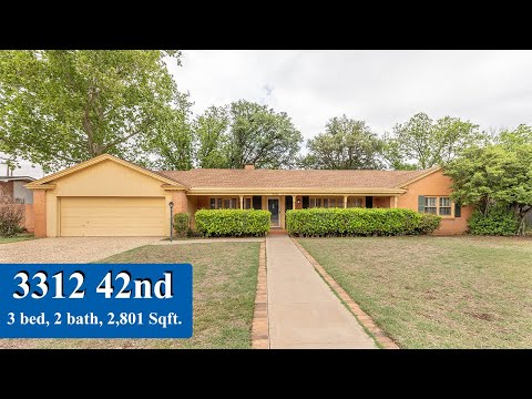 3312 42nd St, Lubbock, TX home video tour