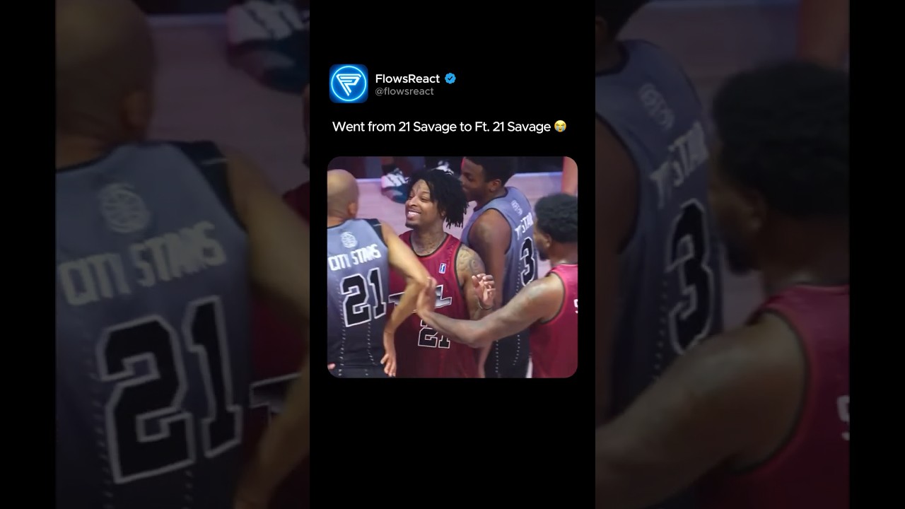 21 Savage Got Pressed at a Celebrity Basketball Game 😳