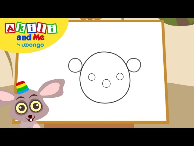 Learn to Draw Faces! | Draw with Akili and Me | African Educational Cartoons