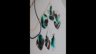 Beautiful skinner blend jelly roll: Sutton slice technique: DIY tutorial: Clay Jewelry: