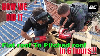 Flat roof to pitched roof how to with Rag n Bone Brown
