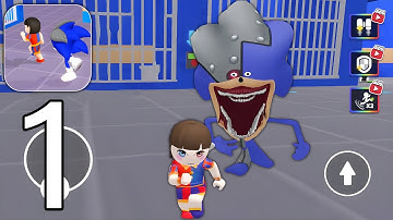 Tapes Prison Escape Barry - Evil Sonic Prison - Gameplay Walkthrough Part 1 (Android, iOS)