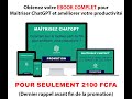 Ebook Maîtrisez ChatGPT Comment tirer le meilleur parti de l'IA pour améliorer votre productivité