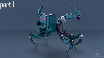 Houdini modelling Tutorial 18 || Cyberpunk 2077 Robot modelling in Houdini 18 Tutorial Part 1