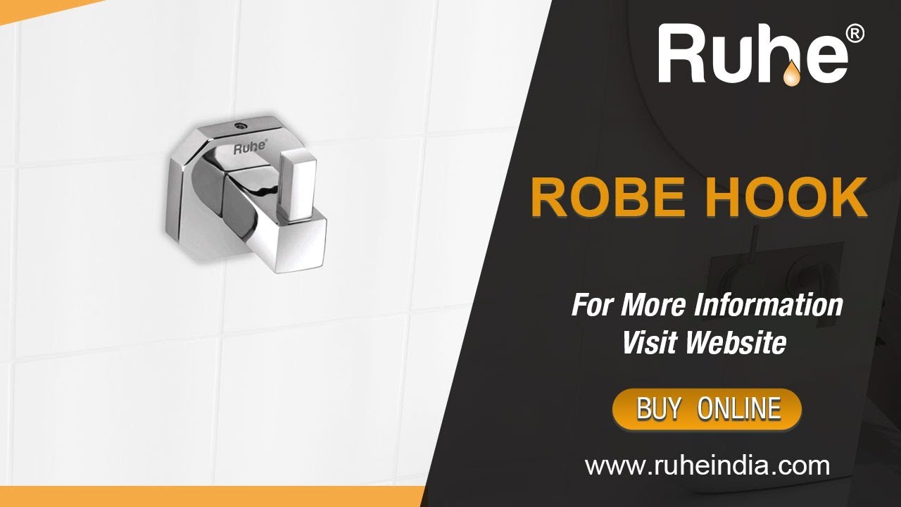 RUHE Stainless Steel Robe Hook Unboxing | बाथरूम टॉवल रोब हुक/खूंटी