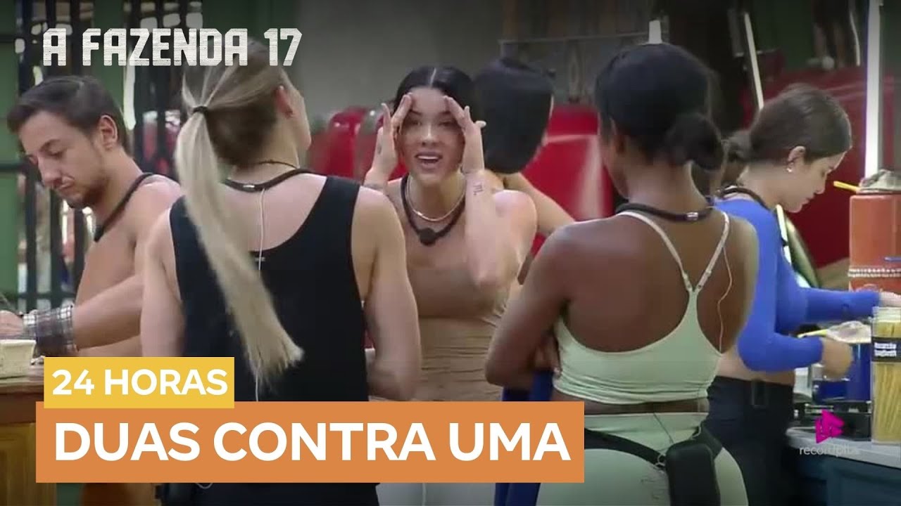 Carol, Rayane, Saory e Walério protagonizam barraco | A Fazenda 17