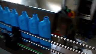 automatic 8 nozzle lubricant filling machine  bottom filling style line