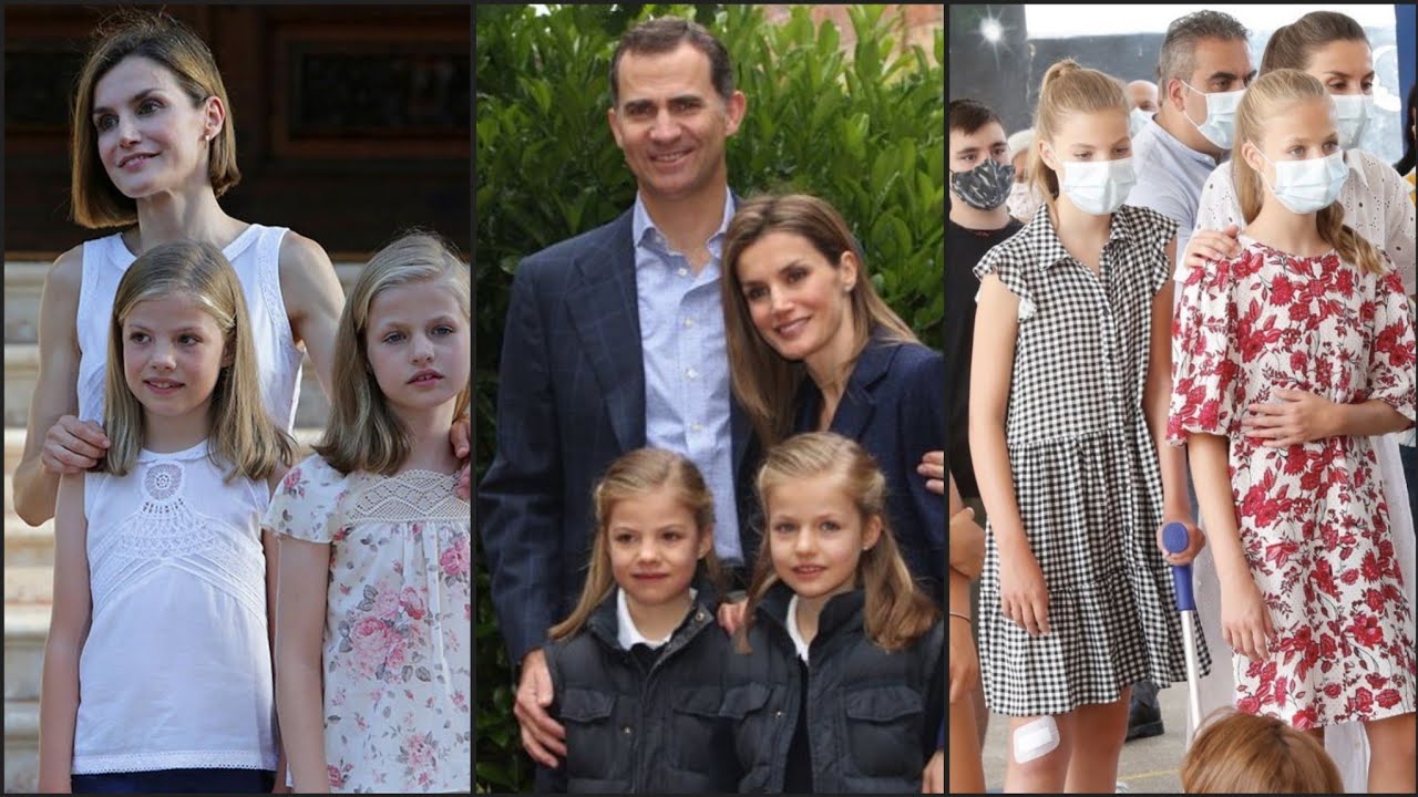🤎🤎The Spanish Royal Family Captured in Time Queen Letizia, King Felipe & Their Daughters 