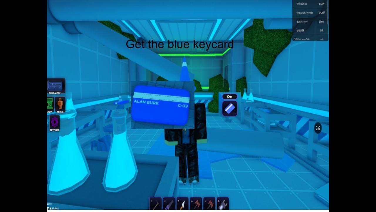 how to get the blue keycard in oaklands roblox
