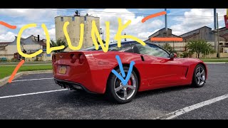 C6 Corvette Rear Axle Clickingclunking Fix