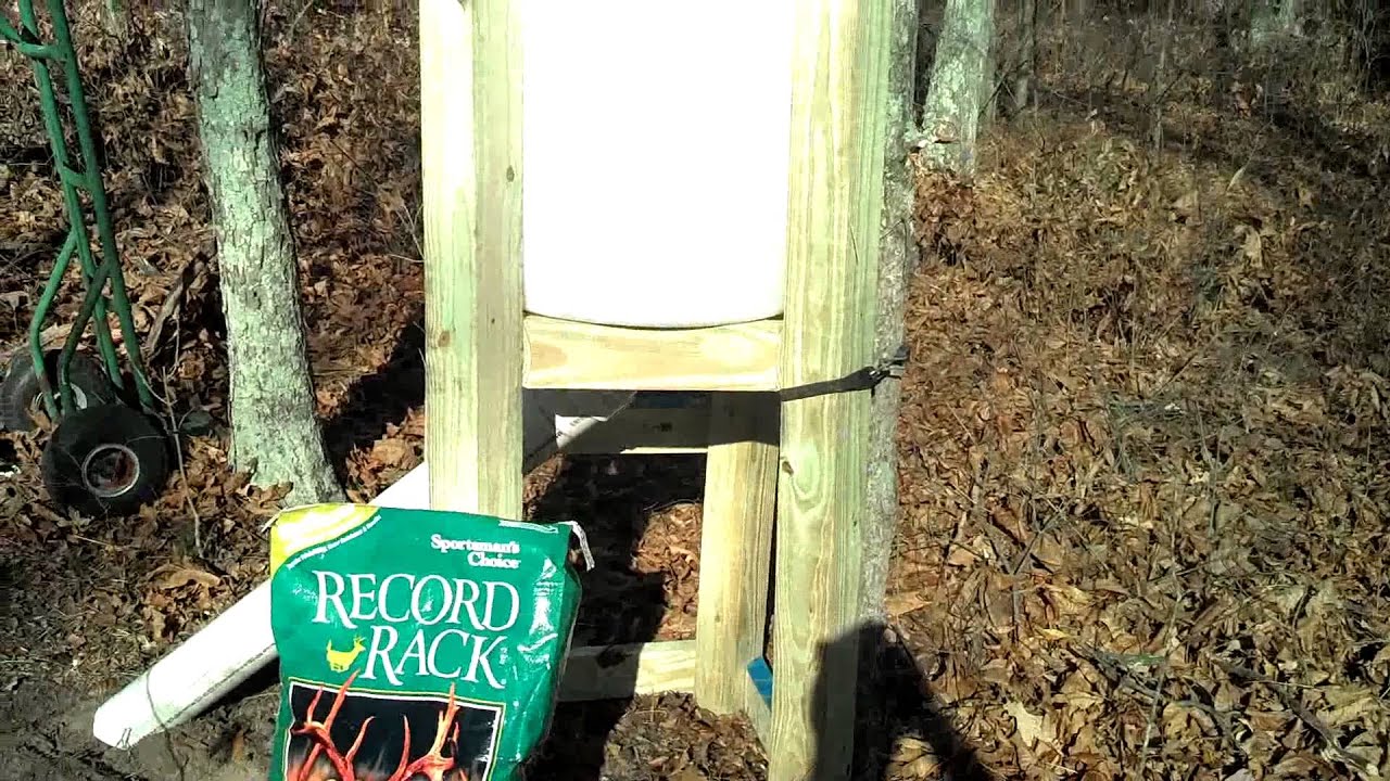Deer feeder. YouTube