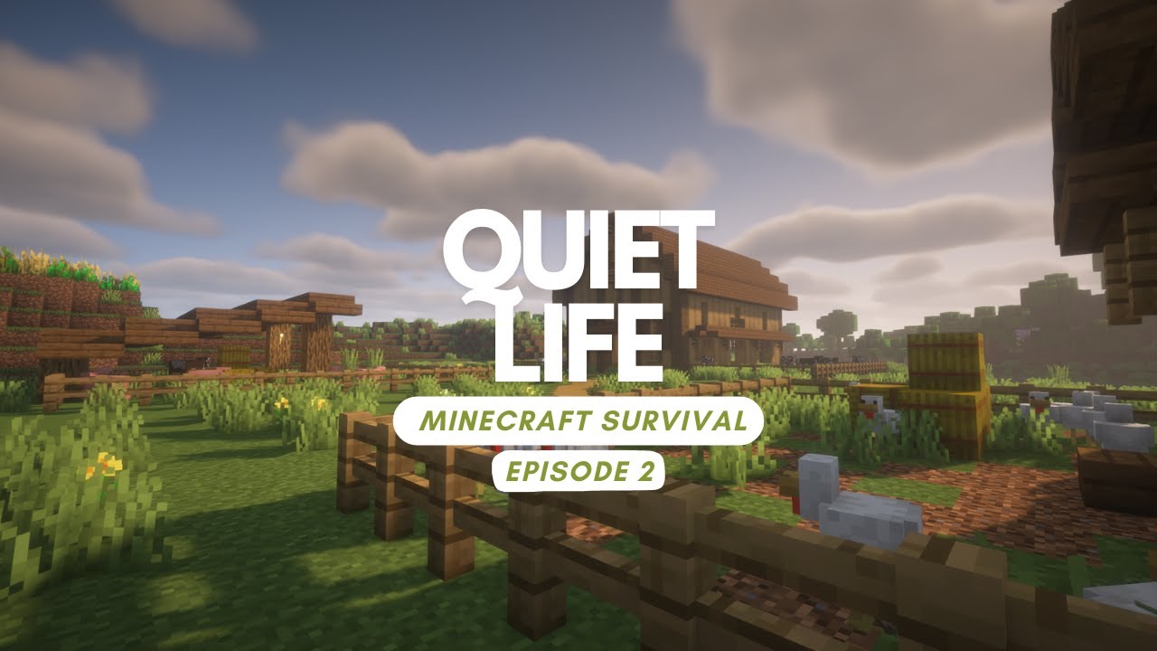 Building the Barnyard | Quiet Life | Minecraft Survival | Episode 2
