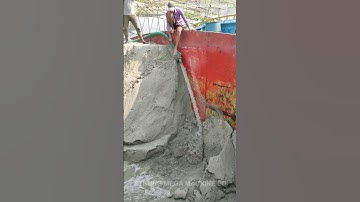 Barge Unloading / Sand is Being Unloaded from Barge with Powerful Pipe Machine’s Part- 252