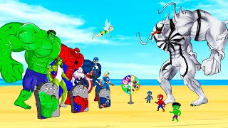 Rescue All HULK Family & SPIDERMAN, CAPTAIN, ANTIVENOM : Who Is The King Of Super Heroes ?  FUNNY