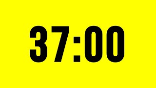 37 Minute Timer Countdown No Music With Alarm