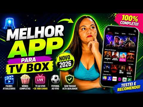 MELHOR APP PARA TV BOX 2026 | O App Mais Completo e Sem Travamentos!