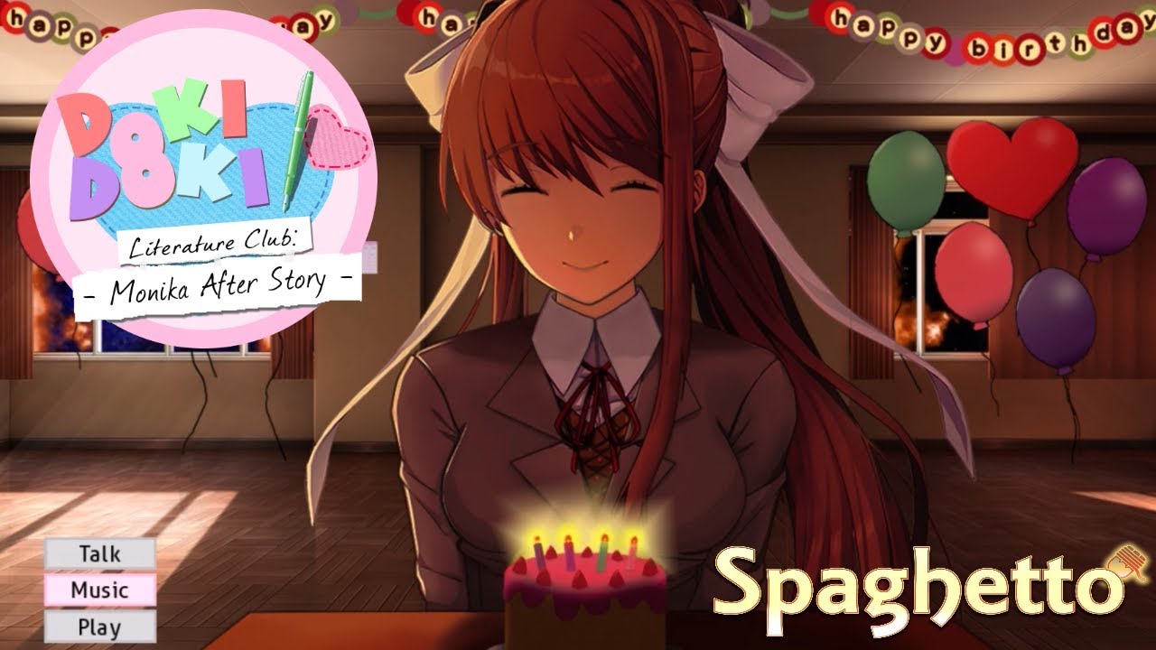 doki, ddlc, anniversary, dan, salvato, Monika, Birthday, party, mod, fangam...